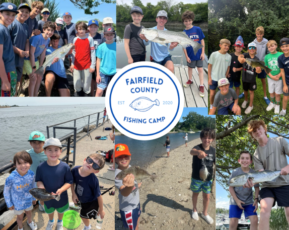 Fairfield County Fishing Camp Photo Collage